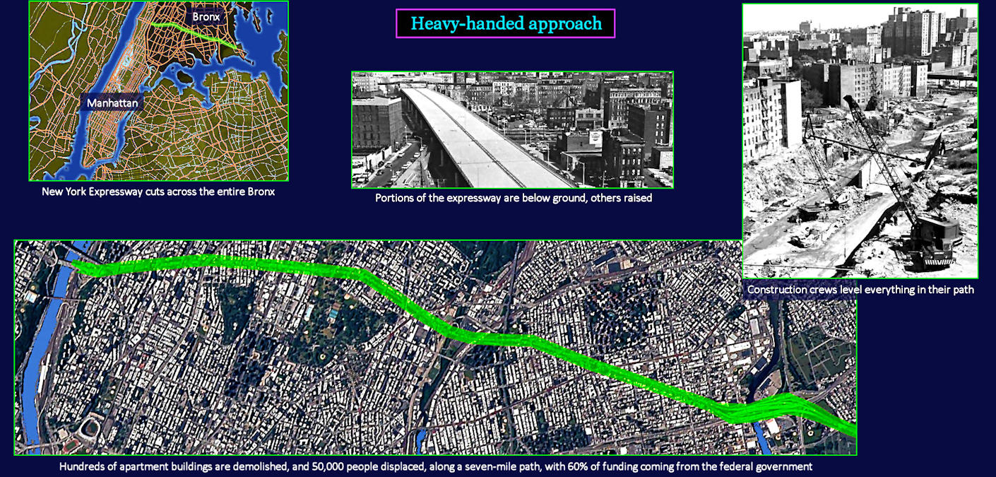 Cross-Bronx Expressway, 1948-72 map